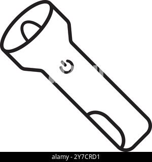 flashlight icon vector illustration logo design Stock Vector