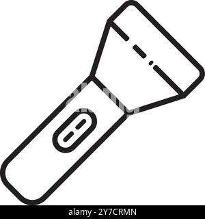 flashlight icon vector illustration logo design Stock Vector