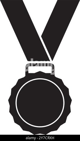 medal icon vector illustration logo design Stock Vector