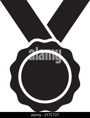 medal icon vector illustration logo design Stock Vector