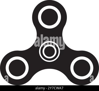 fidget spinner icon vector illustration logo design Stock Vector