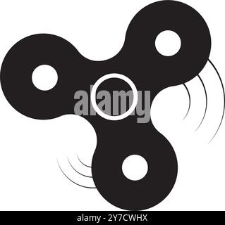 fidget spinner icon vector illustration logo design Stock Vector