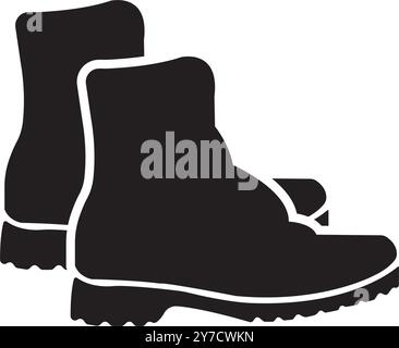 boots icon vector illustration logo design Stock Vector