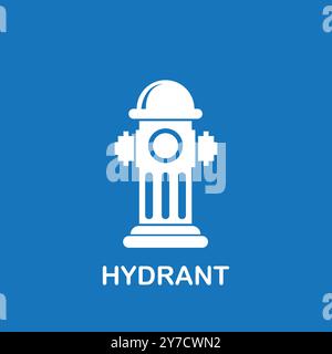 fire hydrant icon vector illustration logo design Stock Vector