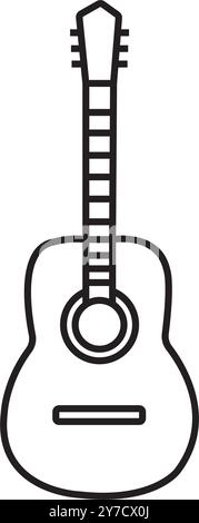 guitar icon vector ilustration logo design Stock Vector