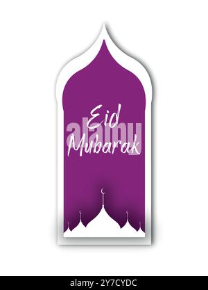 Eid greeting card Stock Vector