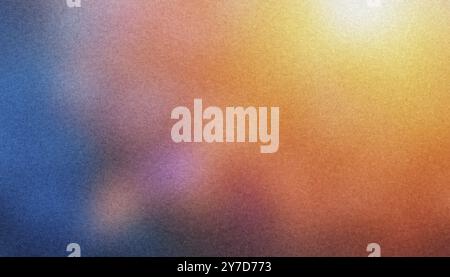Abstract grainy texture with a colorful gradient background Stock Photo