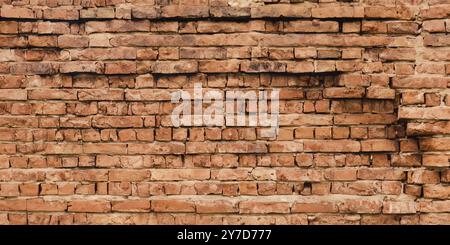 Old red brick wall texture background Stock Photo