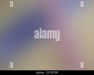 Abstract background with a grainy texture blending blue, purple, and beige hues Stock Photo