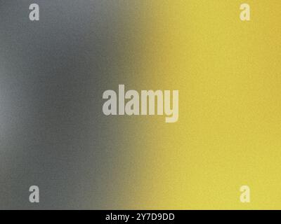 Yellow and gray abstract gradient background with a subtle grainy texture effect Stock Photo
