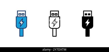 Usb icon vector. Flash disk icon vector Stock Vector