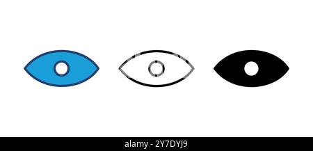 Eye icon vector. Eye vector icon. Look and Vision icon. Stock Vector