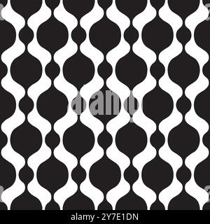 Seamless decorative ogee pattern background. Beautiful decorative vector pattern background. Stock Vector