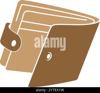Wallet icon logo design template Stock Vector