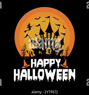Happy Halloween vector illustration Stock Vector