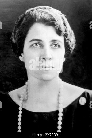 Mrs Calvin Coolidge, wife of the American President Stock Photo