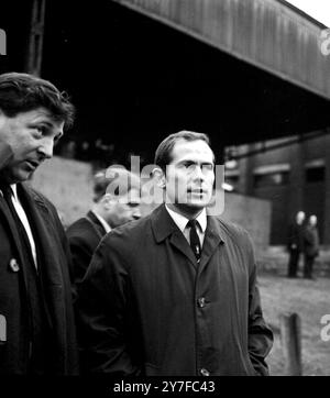 Manchester United's assistant trainer Wilf McGuinness, after an official statement by the club had named him as chief coach of Manchester United. The present manager Sir Matt Busby will move at the end of the season to the position of general manager.  Manchester -   10th April 1969 Stock Photo