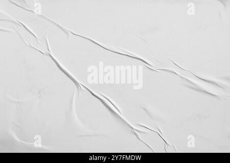 White wheat paste poster style texture background with diagonal composition Stock Photo
