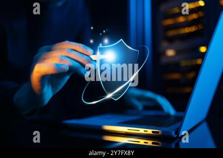 Advanced Cybersecurity for Online Protection Stock Photo