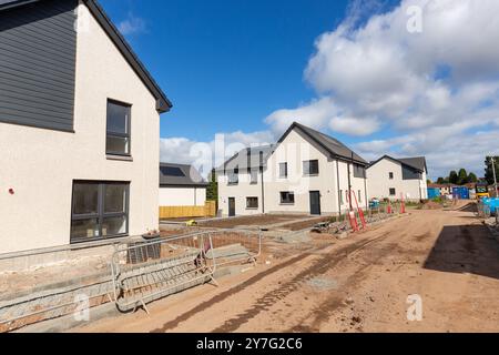 New homes being built near Springfield, Fife, Scotland Stock Photo
