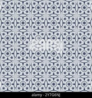 Tile Semless Pattern Simple Design Stock Vector