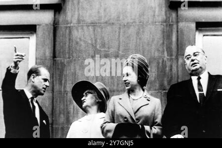 QUEEN ELIZABETH II IN CHARLOTTETOWN / ; 7 OCTOBER 1964 Stock QUEEN ELIZABETH II IN CHARLOTTETOWN / ; 7 OCTOBER 1964 Stock