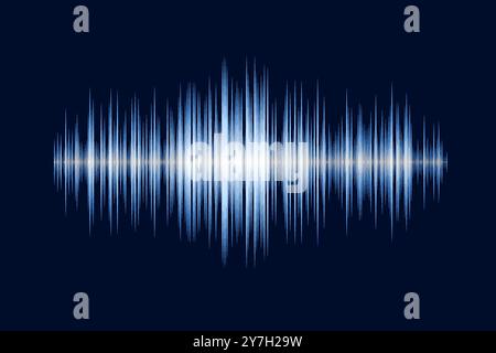 Sound wave vector background. Stock Vector