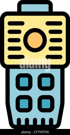 Electric mosquito repellent device with buttons for control Stock Vector