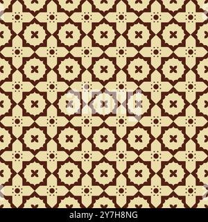 Ceramic tile in talavera style seamless pattern Stock Vector