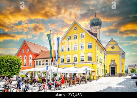 Old city of Immenstadt, im Allgäu, Germany Stock Photo