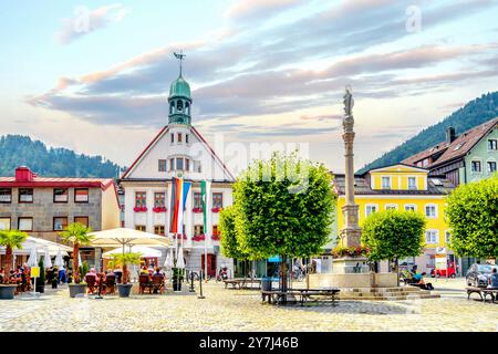 Old city of Immenstadt, im Allgäu, Germany Stock Photo