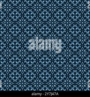 Decorative tile pattern design. Tile Vector illustration Stock Vector