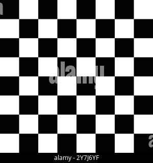 Chess board Background, black and white checkered, Chess game board, Black and white decoration, checkered, tiles Stock Vector