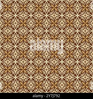 luxury Tile vector seamless pattern. Ornament, Traditional, Ethnic, Arabic, Turkish, Indian motifs. Great for fabric and textile, wallpaper, packaging Stock Vector