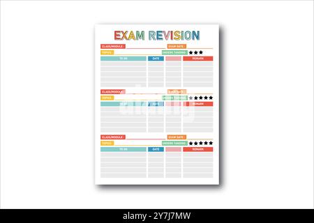 Exam Revision KDP Interior Design Stock Vector
