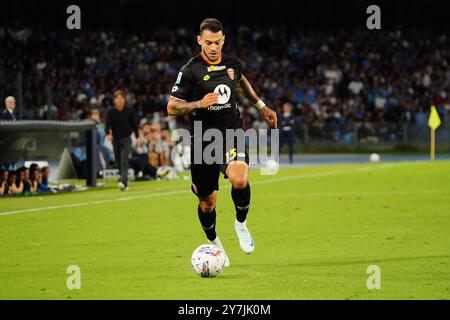 Naples, Italie. 29th Sep, 2024. Pedro Pereira (AC Monza) during the Italian championship Serie A football match between SSC Napoli and AC Monza on 29 September 2024 at Diego Armando Maradona stadium in Naples, Italy - Photo Morgese-Rossini/DPPI Credit: DPPI Media/Alamy Live News Stock Photo