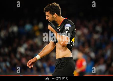 Naples, Italie. 29th Sep, 2024. Pablo Mari (AC Monza) disappointed during the Italian championship Serie A football match between SSC Napoli and AC Monza on 29 September 2024 at Diego Armando Maradona stadium in Naples, Italy - Photo Morgese-Rossini/DPPI Credit: DPPI Media/Alamy Live News Stock Photo