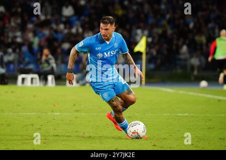 Naples, Italie. 29th Sep, 2024. Matteo Politano (SSC Napoli) during the Italian championship Serie A football match between SSC Napoli and AC Monza on 29 September 2024 at Diego Armando Maradona stadium in Naples, Italy - Photo Morgese-Rossini/DPPI Credit: DPPI Media/Alamy Live News Stock Photo