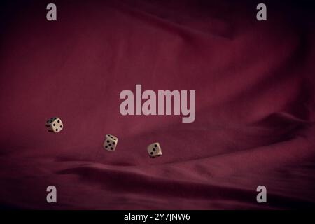 Throwing dices Stock Photo