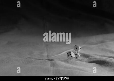 Throwing dices Stock Photo
