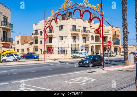 ZURRIEQ, MALTA - AUGUST 31, 2024:  Zurrieq is one of the oldest towns in the Southern Region of Malta. It's is one of the 10 parishes to be documented Stock Photo