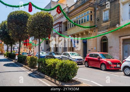 ZURRIEQ, MALTA - AUGUST 31, 2024:  Zurrieq is one of the oldest towns in the Southern Region of Malta. It's is one of the 10 parishes to be documented Stock Photo