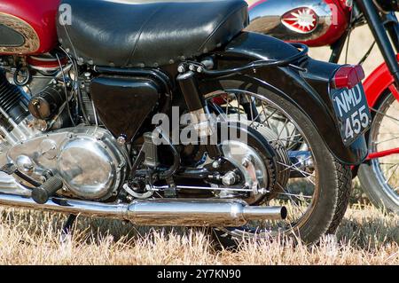 1962 Panther motorcycle on display at Ackworth Classic Vehicle Rally, West Yorkshire UK in 2005 Stock Photo