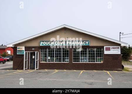 Pouch Cove Pharmacy on Main Road in Pouch Cove, Newfoundland & Labrador, Canada Stock Photo