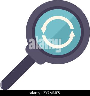 Agile methodology process icon, loop arrow and star symbol Stock Vector ...