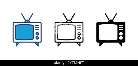 Tv icon vector. television icon vector Stock Vector