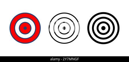 Target icon vector. goal icon vector. target marketing icon vector Stock Vector