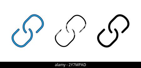 Link icon vector. Hyperlink chain symbol. Stock Vector