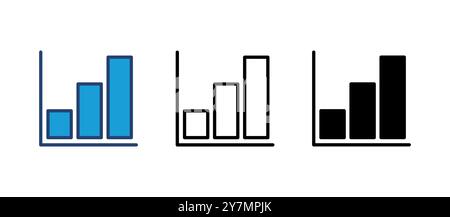 Growing graph Icon. Chart icon. diagram icon Stock Vector