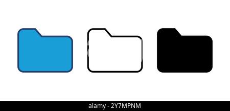 Folder icon vector. folder vector icon Stock Vector
